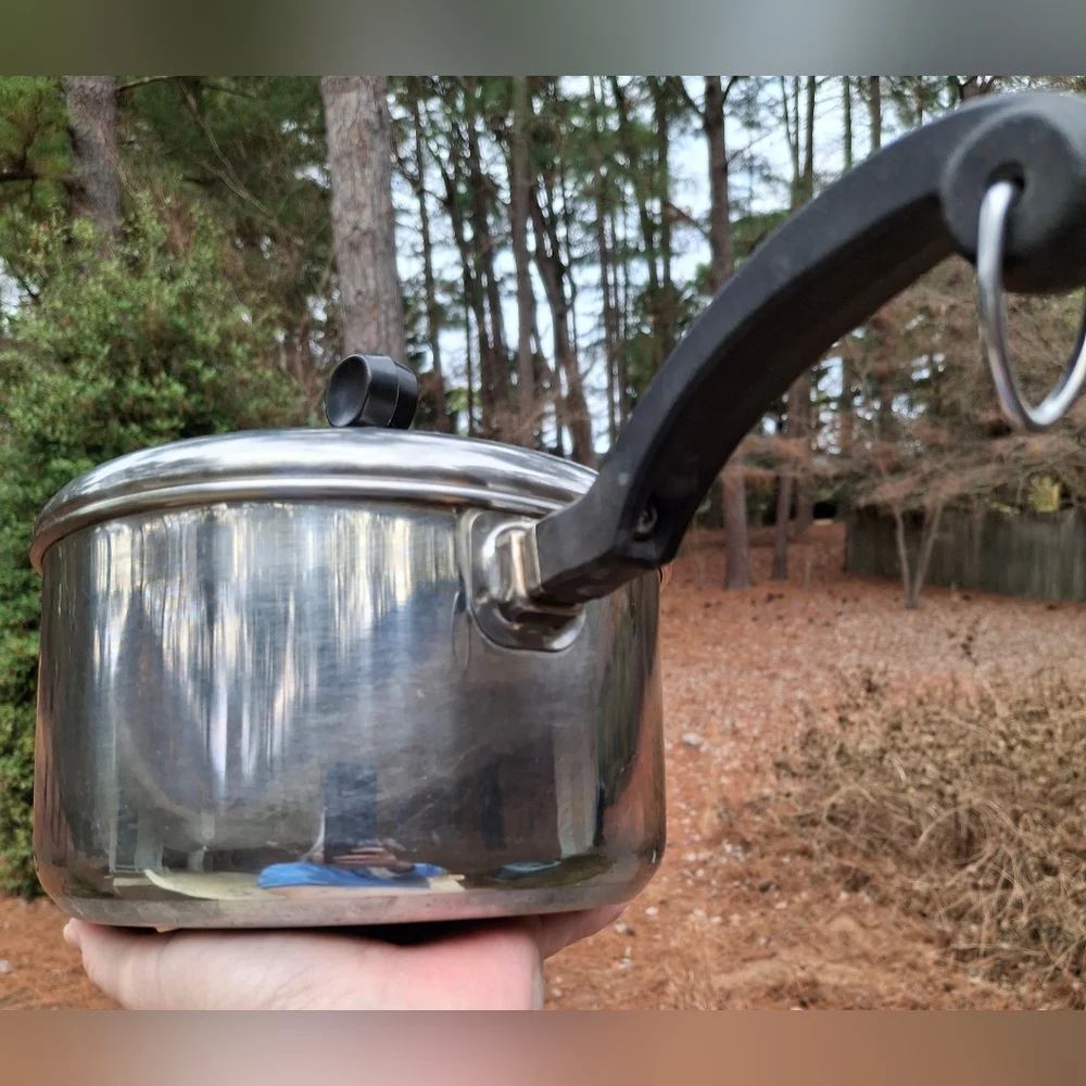 Vintage Farberware Stainless Steel Aluminum Clad 2 Quart Pot With Lid